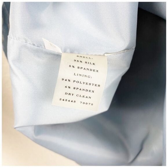 Ann Taylor Blue Silk Leopard Print‎ Dress Size 6P - Picture 8 of 8